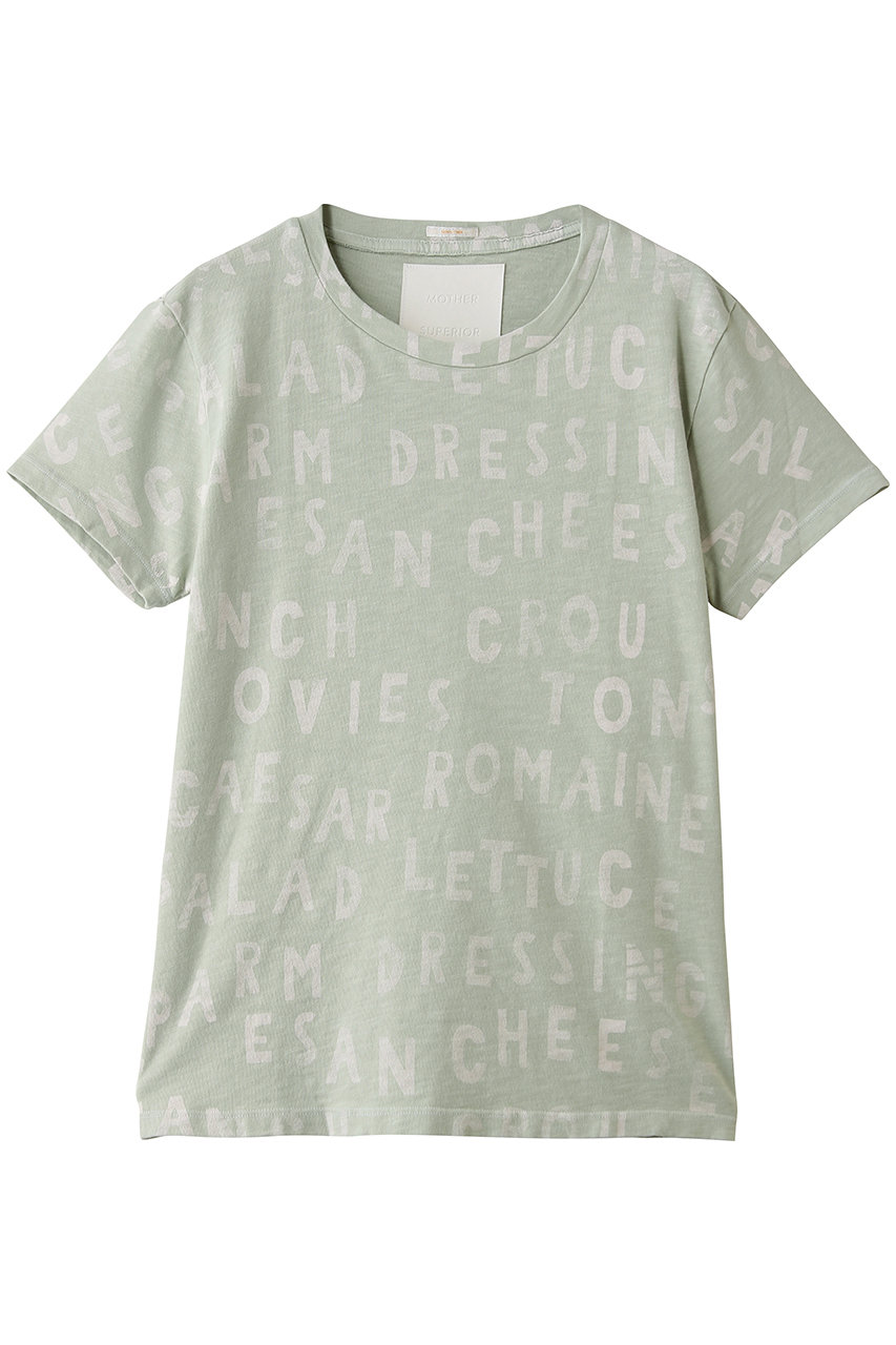 マザー/MOTHERのTHE SINFUL サラダ ロゴプリントTシャツ (ESL)(ライトグリーン/4310900308)