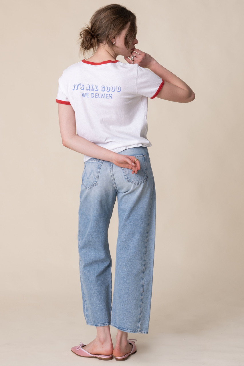 Qooママ様 シャツ♡ MOTHER(マザー)｜【LIL】THE GOODIE RINGER PIZZAプリント Tシャツ