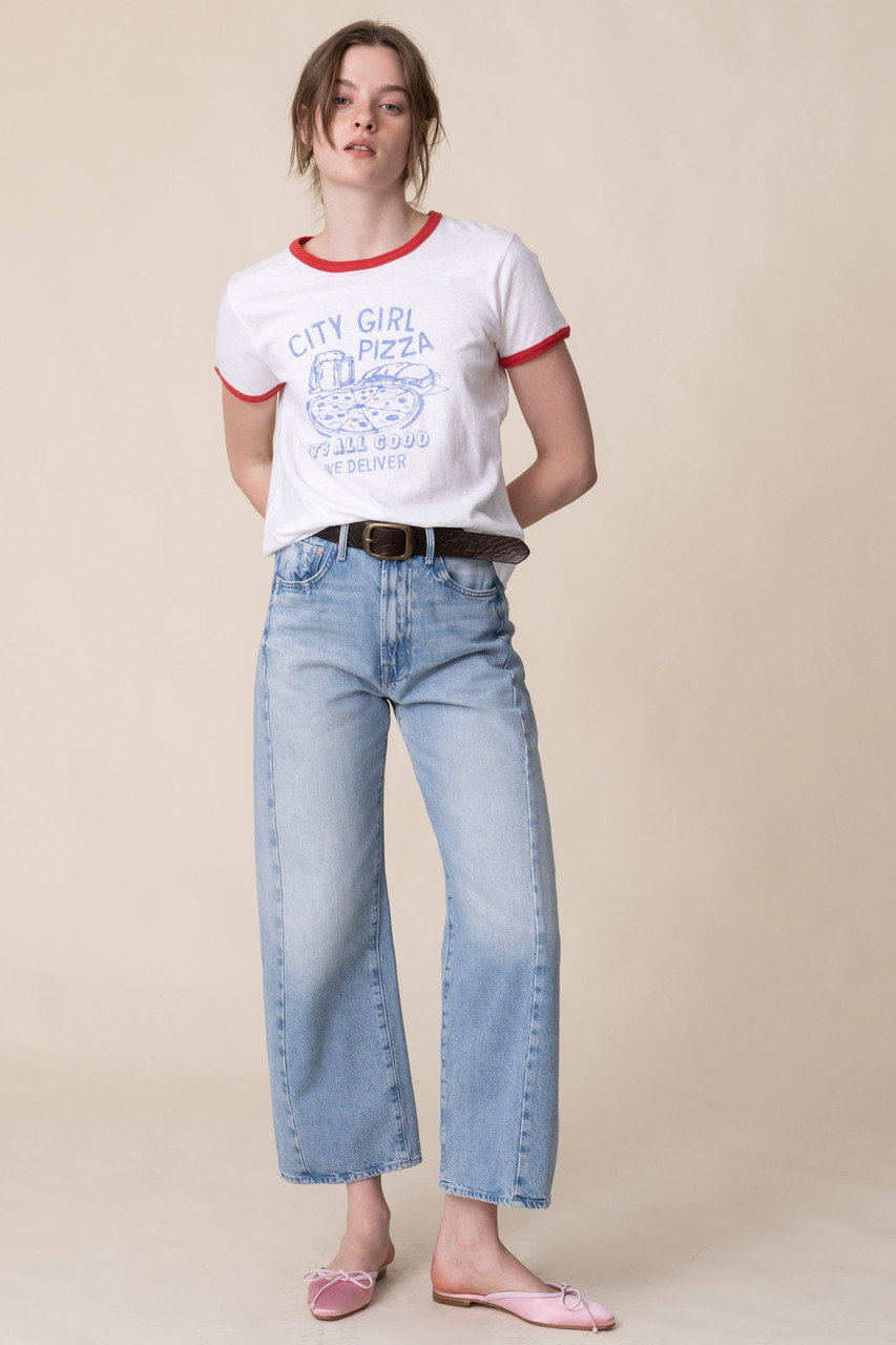 MOTHER(マザー)｜【LIL】THE GOODIE RINGER PIZZAプリント Tシャツ