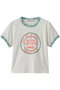THE ITTY BITTY RINGER ラビットプリント Tシャツ (RVB) マザー/MOTHER ホワイト