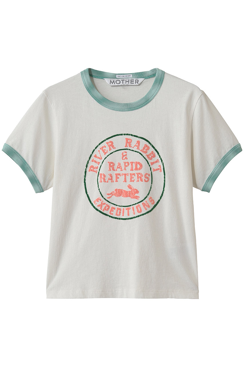マザー/MOTHERのTHE ITTY BITTY RINGER ラビットプリント Tシャツ (RVB)(ホワイト/4310900327)