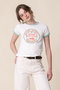 THE ITTY BITTY RINGER ラビットプリント Tシャツ (RVB) マザー/MOTHER