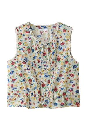 マザー/MOTHERのTHE LOVE LETTER TOP フラワープリントブラウス (RWL)(110400/110401)