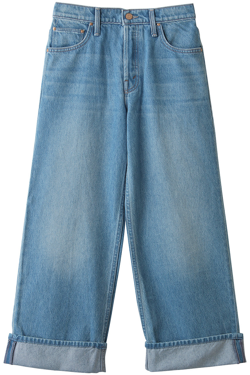 マザー/MOTHERのTHE SMOOTHIE CROP CUFF ロールアップワイドデニム（IEN）(ブルー/4410600072)