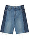 MID RISE MAVEN BERMUDA FRAY デニムハーフパンツ（DCK） マザー/MOTHER ブルー