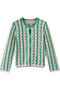 THE CREW NECK CARDIGAN ウェーブニットカーディガン（GPC） グリーン S マザー/MOTHER グリーン