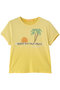 THE ITTY BITTY RINGER パームツリー ロゴTシャツ（DSM） イエロー S マザー/MOTHER イエロー