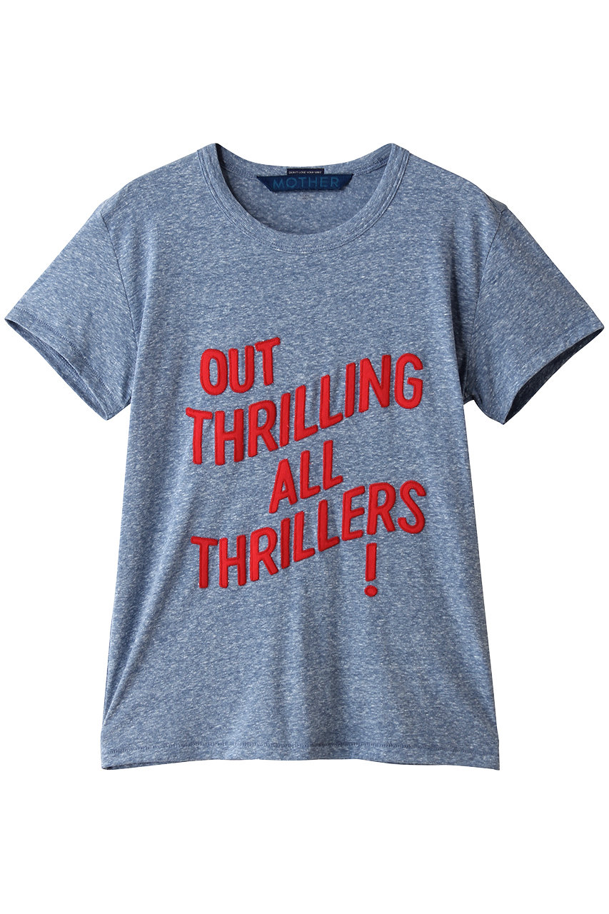 マザー/MOTHERのTHE LIL GOODIE GOODIE OUT THRILLING ロゴTシャツ（OLL）(ブルー/4410900018)