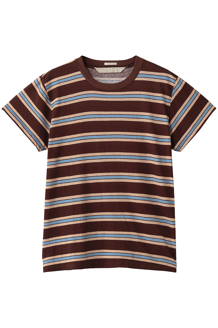 マザー/MOTHERのTHE BOXY GOODIE GOODIE マルチボーダーTシャツ（JRM）(ブラウン/4410900030)