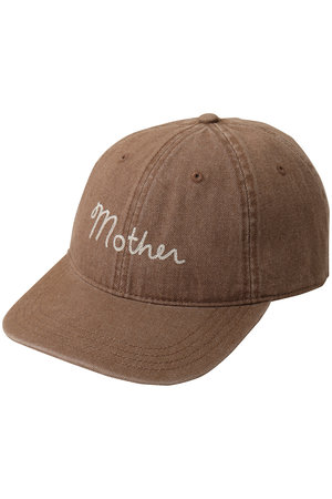 マザー/MOTHERのHATS OFF ロゴデニムキャップ（REW） ブラウン F(140200/140202)