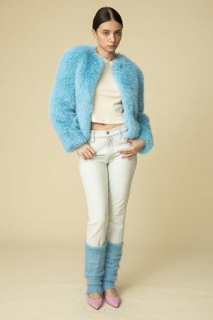 マザー/MOTHERの【DAZZLER】THE POLAR OPPOSITE フェイクファージャケット（BYH）(110800/110804)
