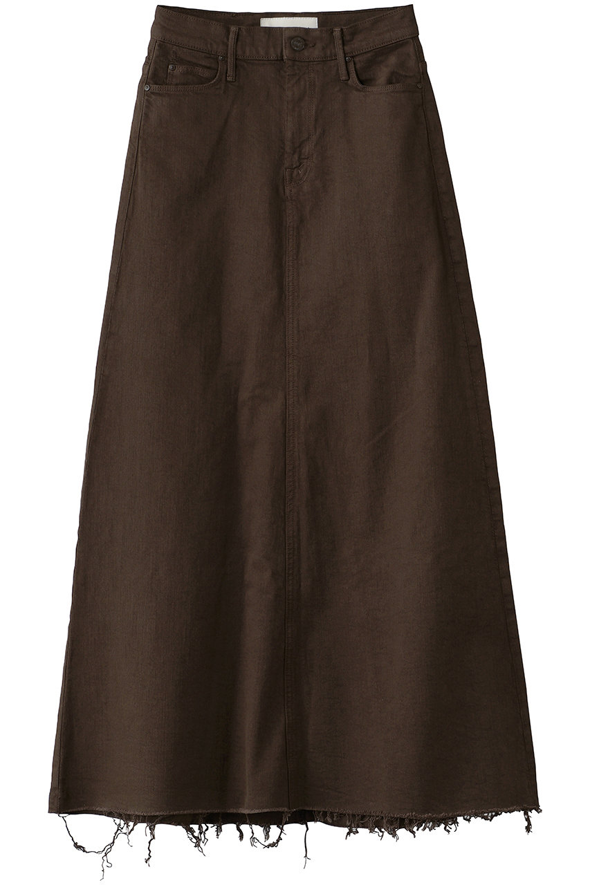 マザー/MOTHERの【日本限定】THE CIRCLE MAXI FRAY SKIRT マキシフレアスカート（CBW）(ブラウン/4410500106)