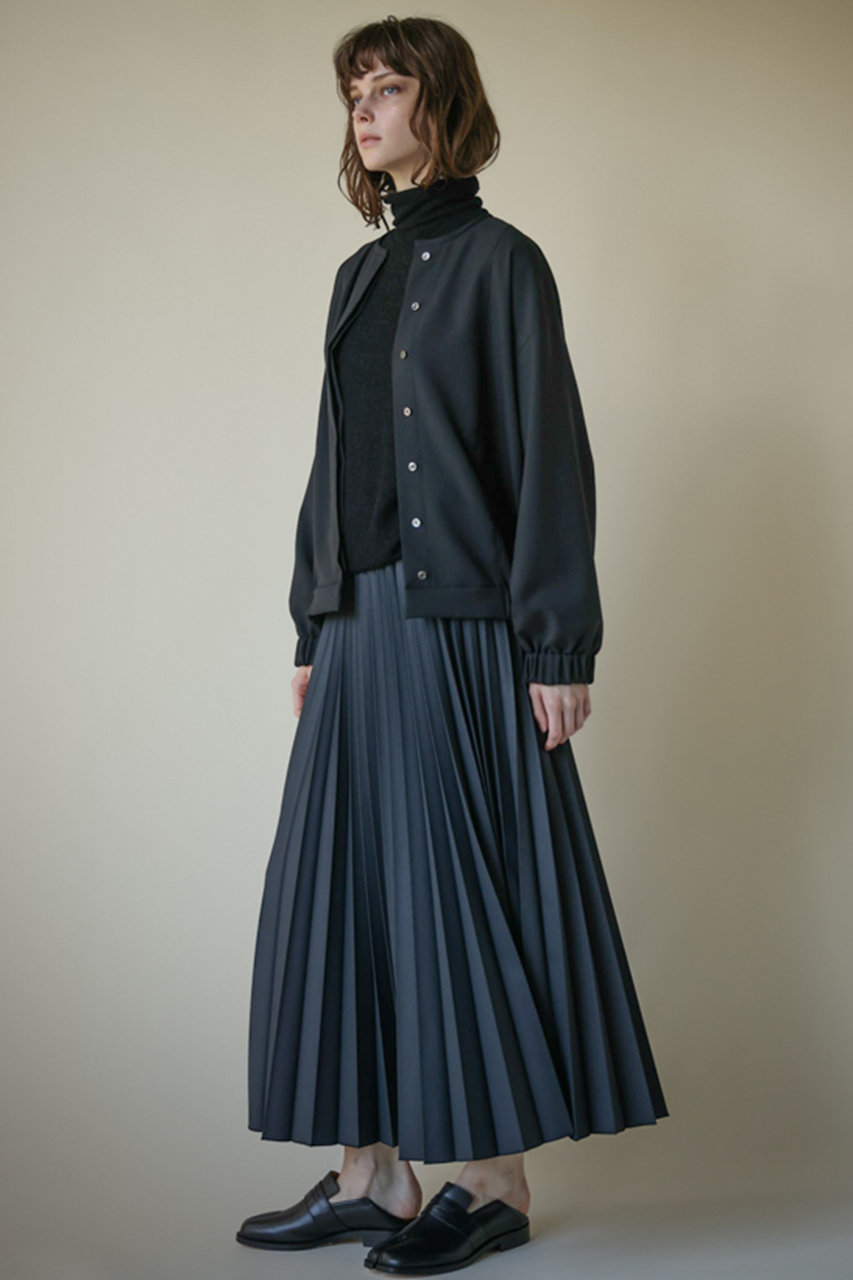 FLORENT(フローレント)｜プリーツロング スカート/ブラック の通販