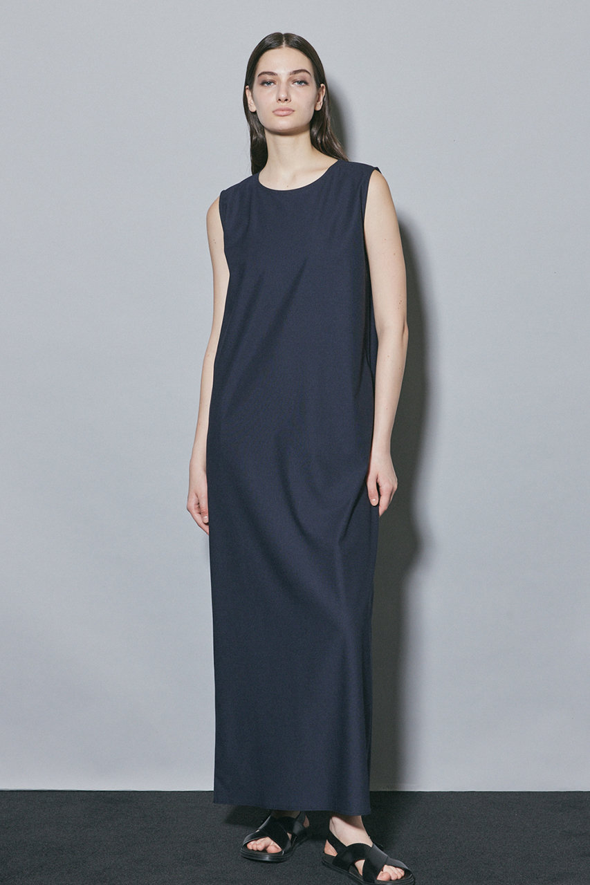 FLORENT(フローレント)｜ベーシック ノースリーブ ドレス/ネイビー の  