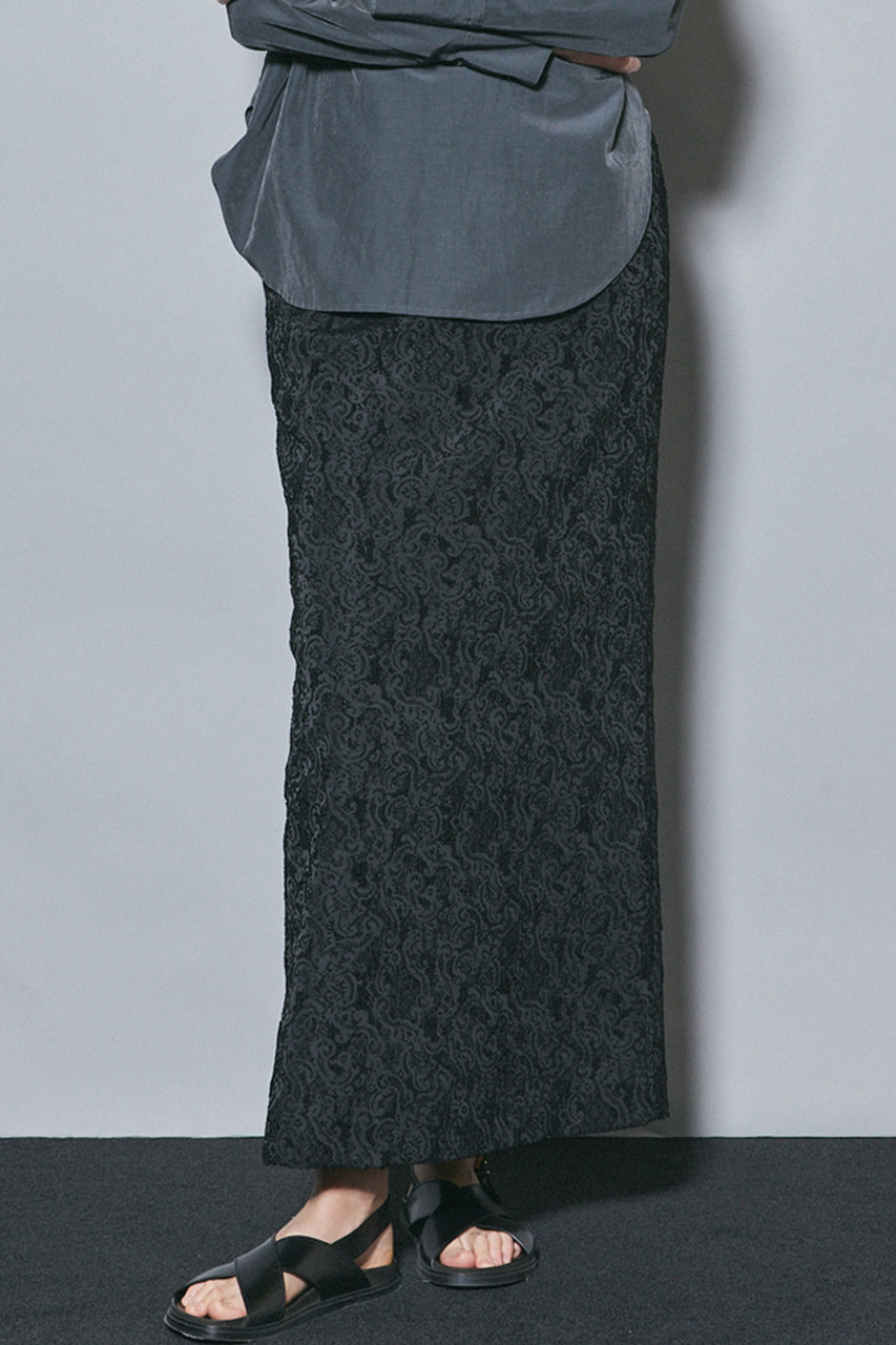 FLORENT(フローレント)｜ジャカード ロング ストレート スカート  
