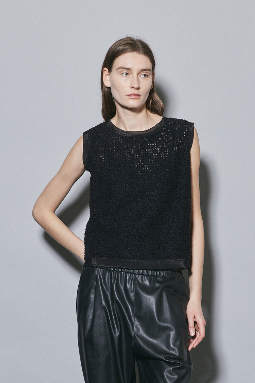 FLORENT(フローレント)｜フェザーチュール ノースリーブ ニット 