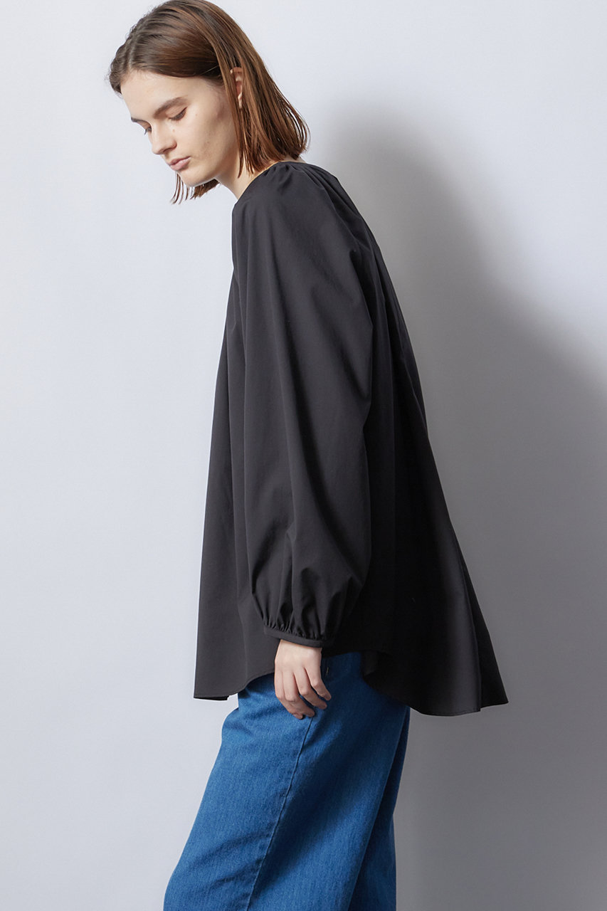 FLORENT(フローレント)｜ボリュームギャザー ブラウス/ブラック の通販