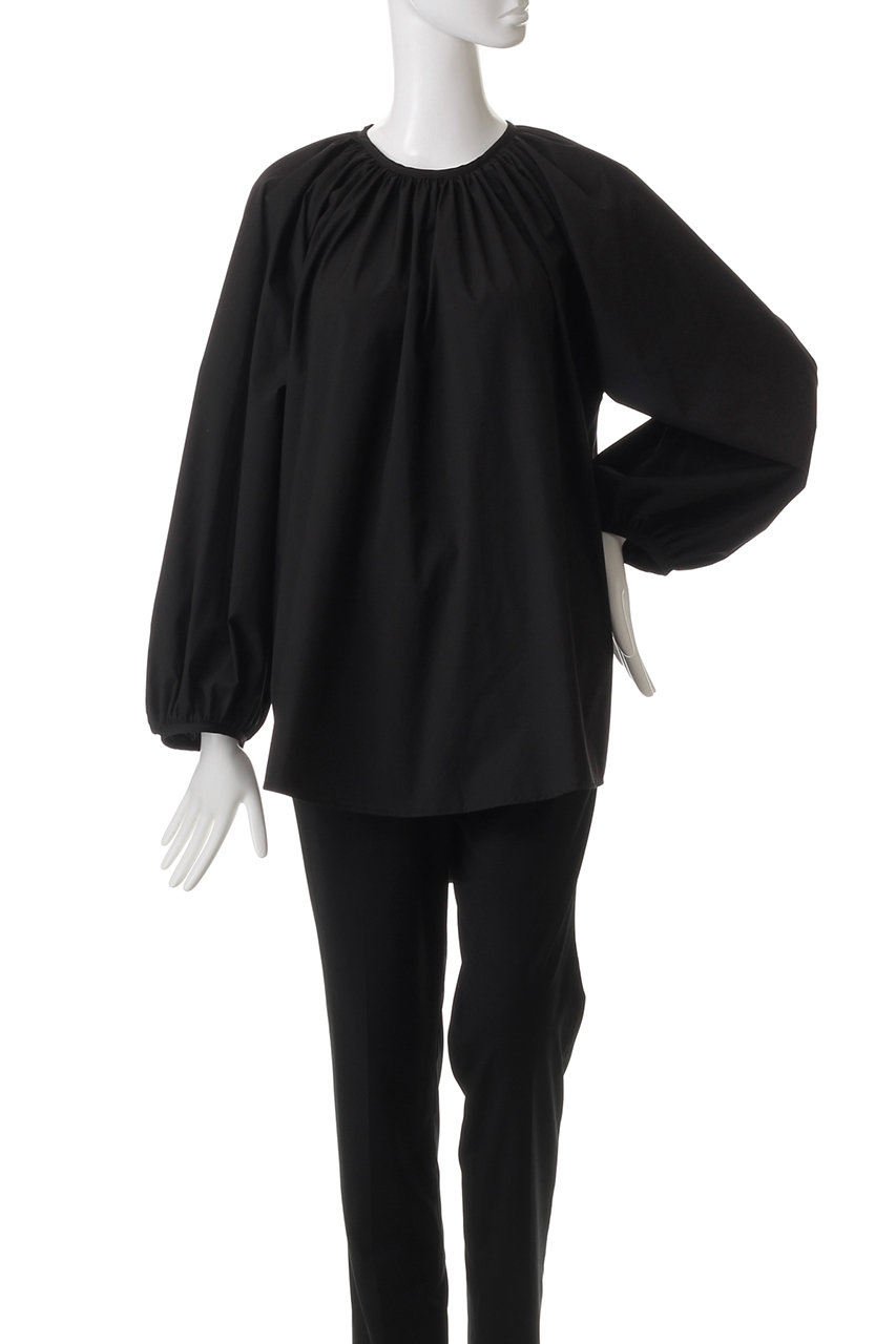 FLORENT(フローレント)｜ボリュームギャザー ブラウス/ブラック の通販