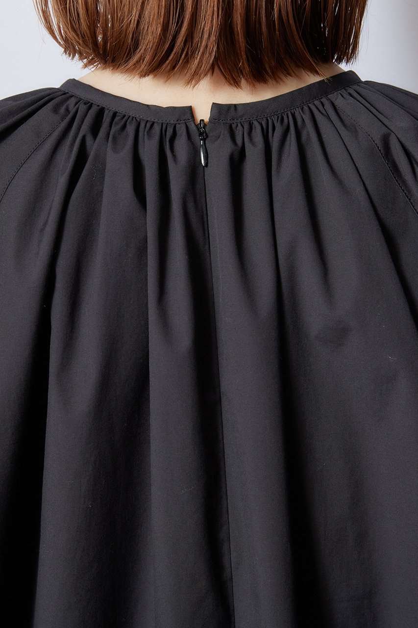 FLORENT(フローレント)｜ボリュームギャザー ブラウス/ブラック の通販