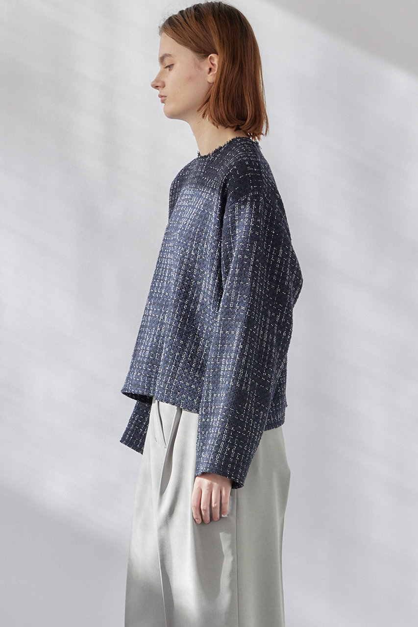 ★フローレントflorent★2024ツイードジャケット FLORENT(フローレント)｜ツイード ジップアップ ジャケット