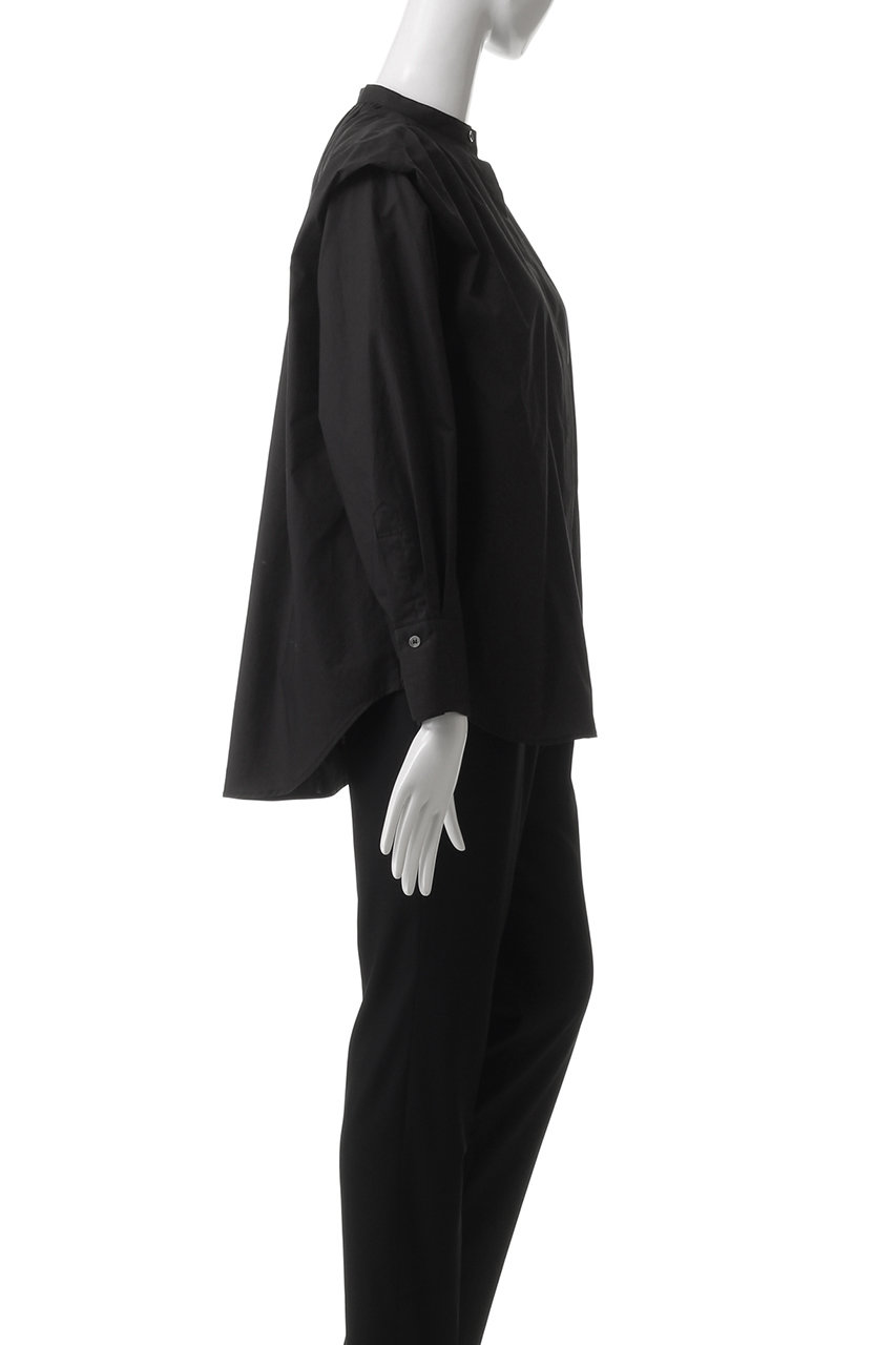 フローレント FLORENT 新作タイプライターシャツ FLORENT(フローレント)｜シルキータイプライターシャツ/ブラック