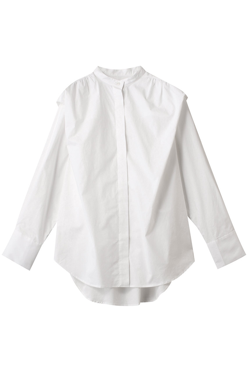 FLORENT シルキータイプライターシャツ (ホワイト, 0) フローレント ELLE SHOP FLORENT シルキータイプライターシャツ (ホワイト, 0) フローレント ELLE SHOP