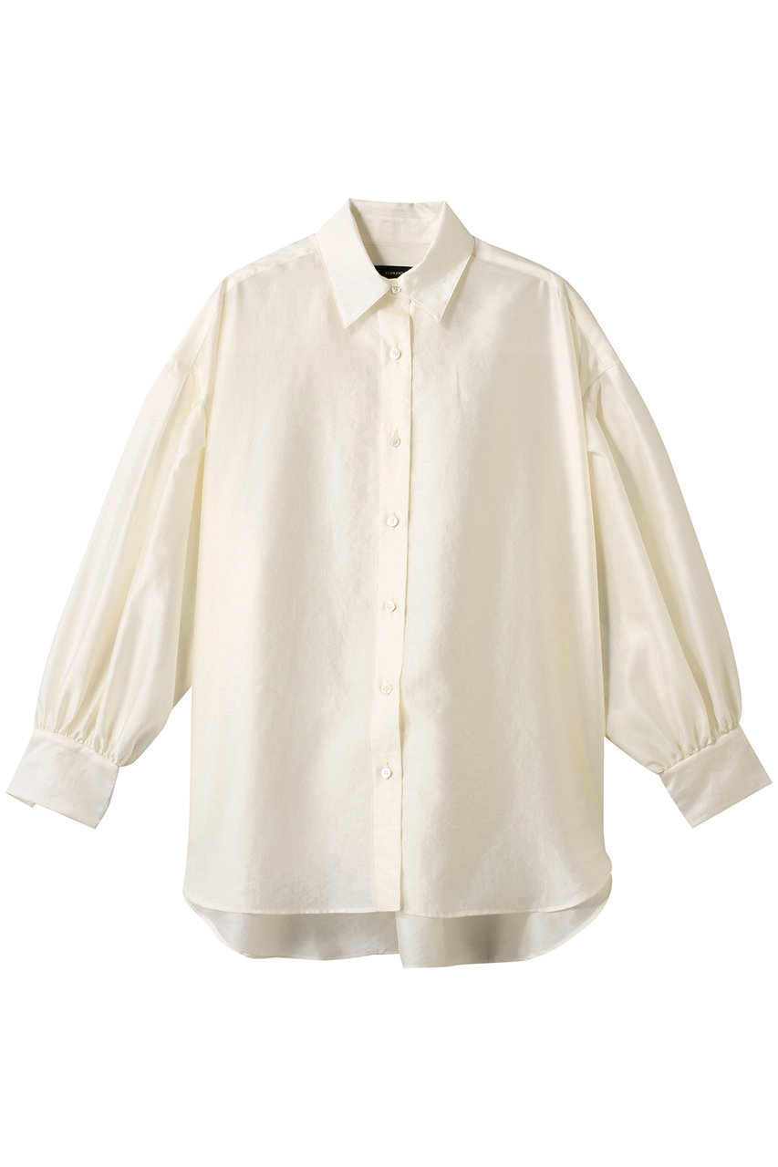 FLORENT シルクライク シアーシャツ (アイボリー, 0) フローレント ELLE SHOP FLORENT シルクライク シアーシャツ (アイボリー, 0) フローレント ELLE SHOP