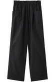 ナイロン ウエストギャザー ワイドパンツ