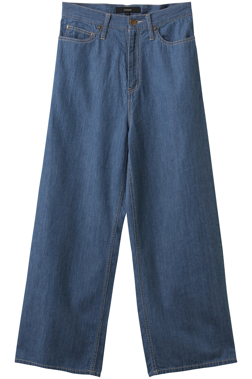 FLORENT コットン デニムパンツ (ブルー, 34) フローレント ELLE SHOP FLORENT コットン デニムパンツ (ブルー, 34) フローレント ELLE SHOP