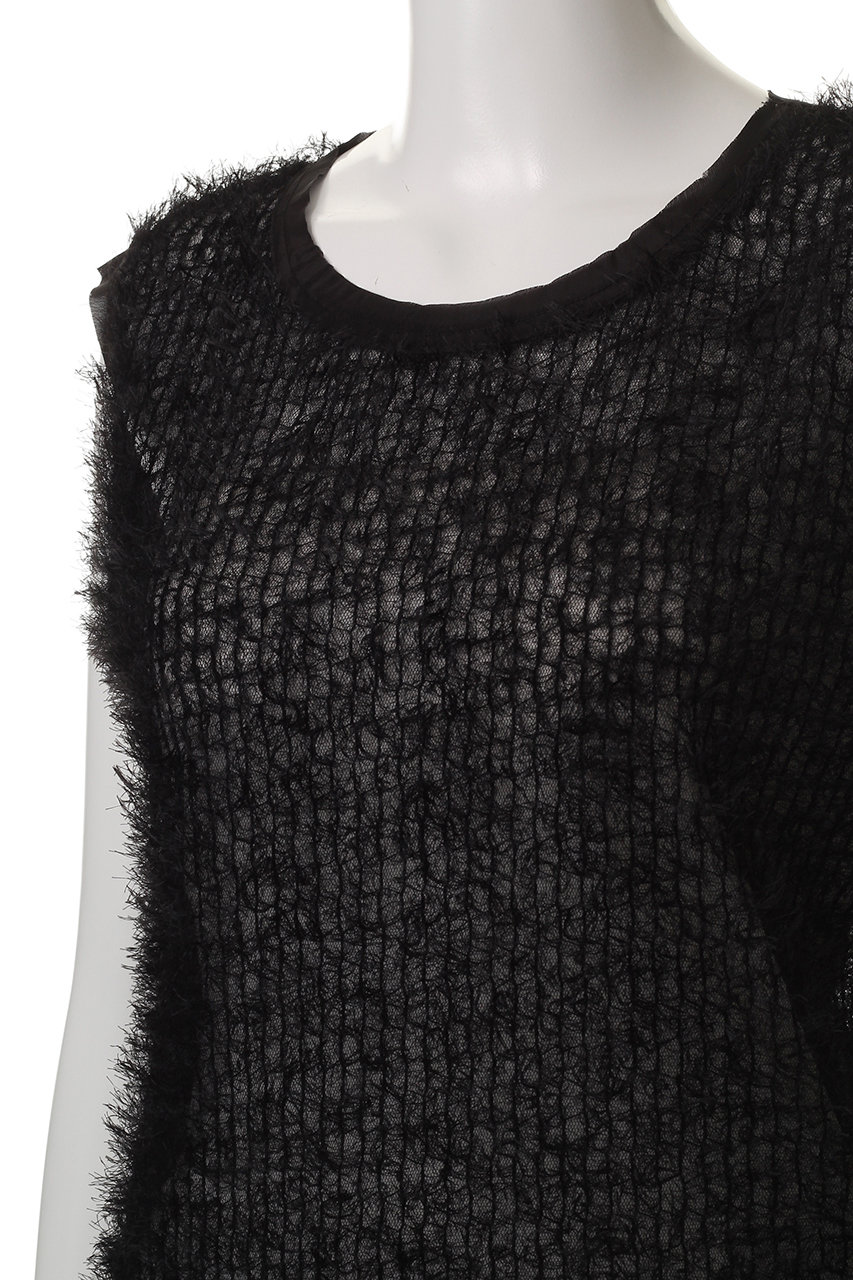 FLORENT(フローレント)｜フェザー チュール ノースリーブトップス