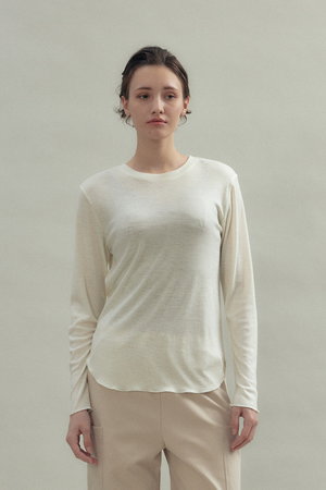 フローレント/FLORENTのウール ロングスリーブ カットソー(110100/110103)