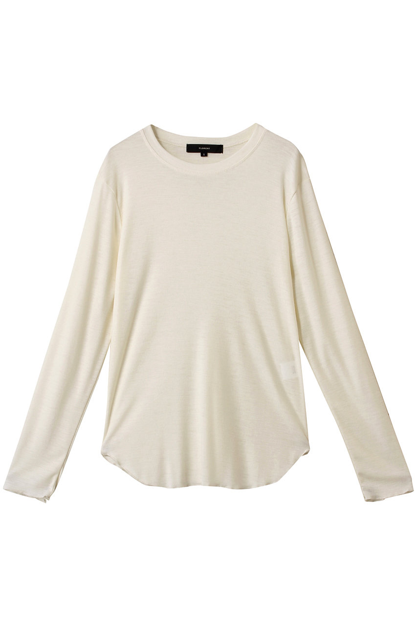 フローレント/FLORENTのウール ロングスリーブ カットソー(アイボリー/2505F06015)