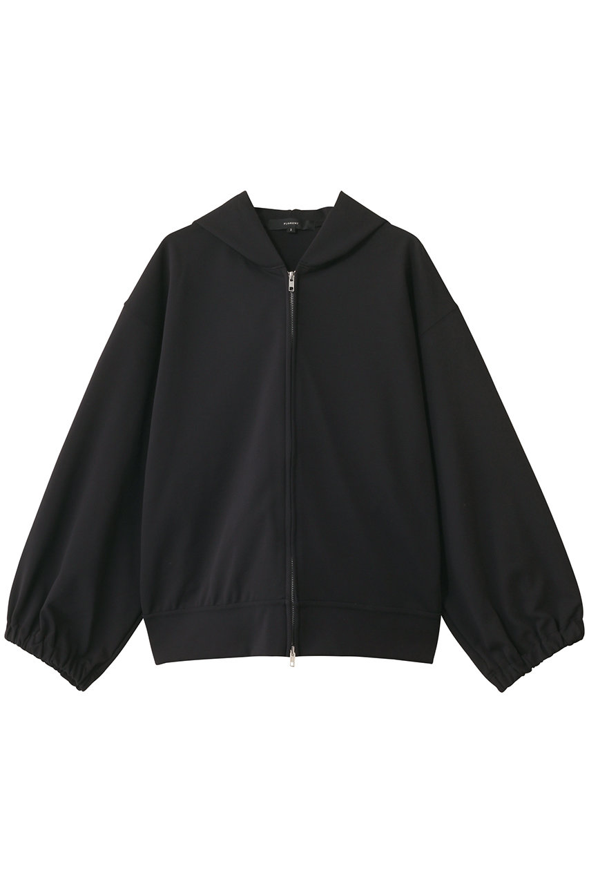 FLORENT ストレッチ ジャージ パーカー (ブラック, 1) フローレント ELLE SHOP FLORENT ストレッチ ジャージ パーカー (ブラック, 1) フローレント ELLE SHOP