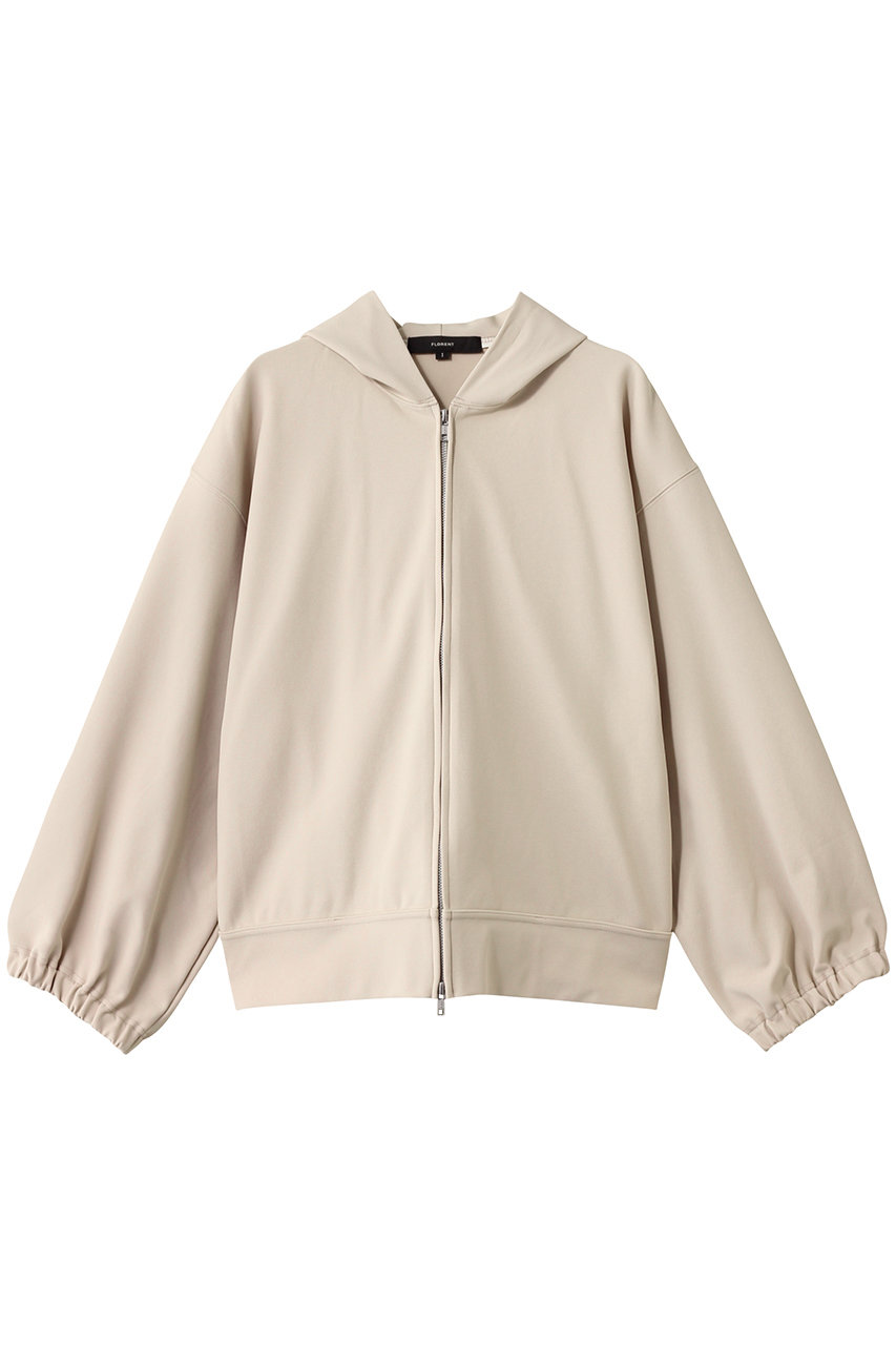 FLORENT ストレッチ ジャージ パーカー (ライトベージュ, 1) フローレント ELLE SHOP FLORENT ストレッチ ジャージ パーカー (ライトベージュ, 1) フローレント ELLE SHOP