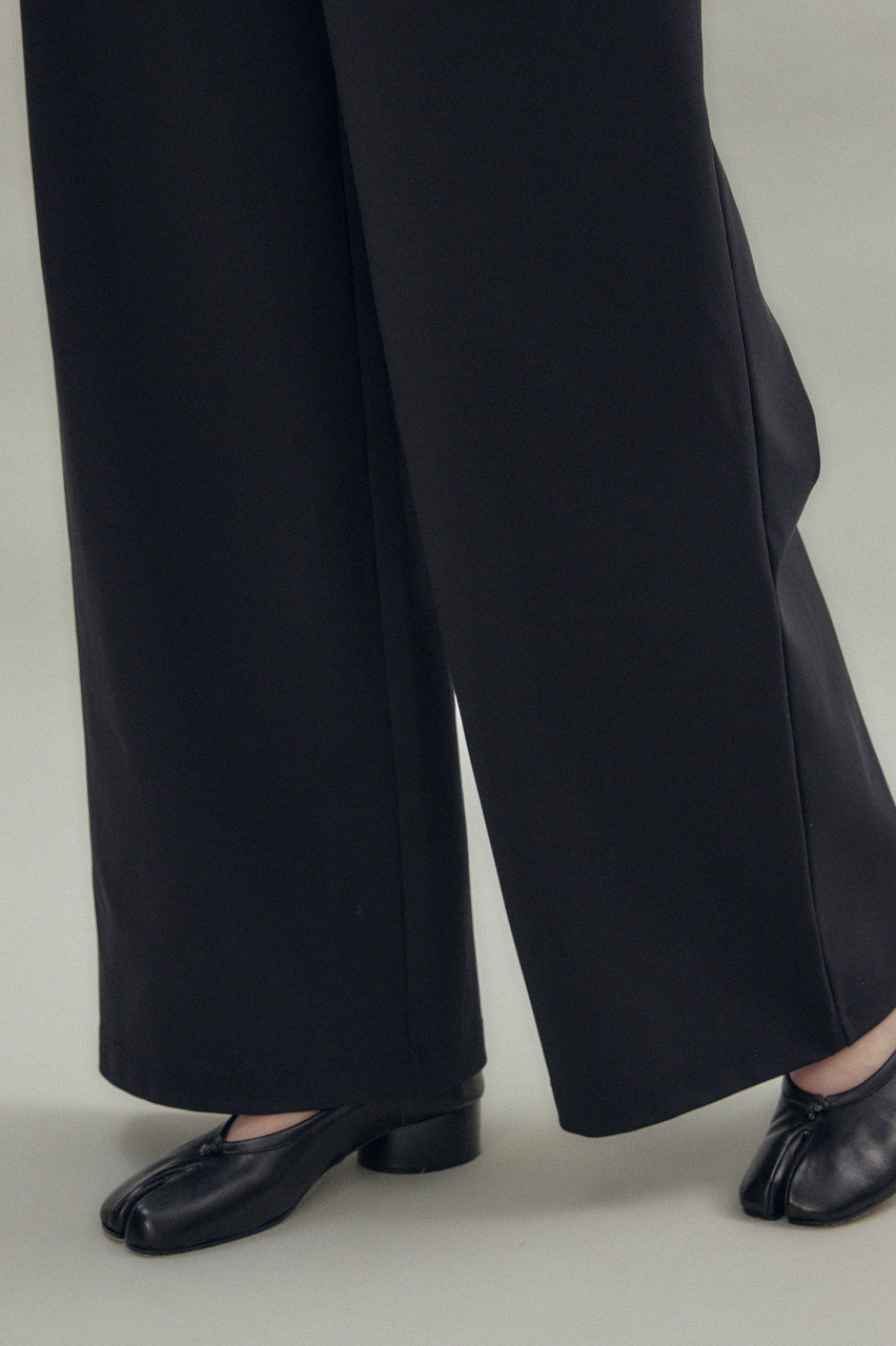 FLORENT(フローレント)｜ストレッチ ワイド パンツ/ブラック の通販