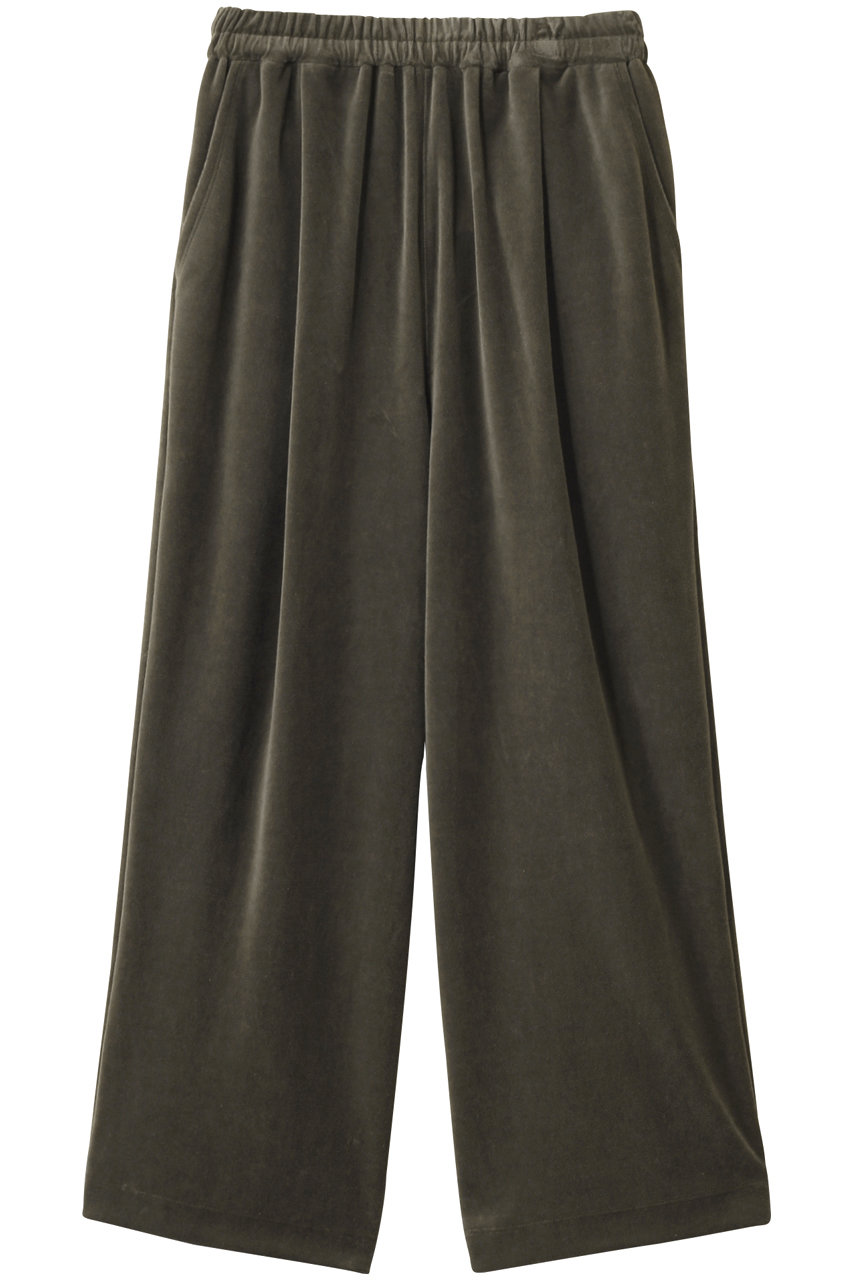 ベロア ワイド パンツ