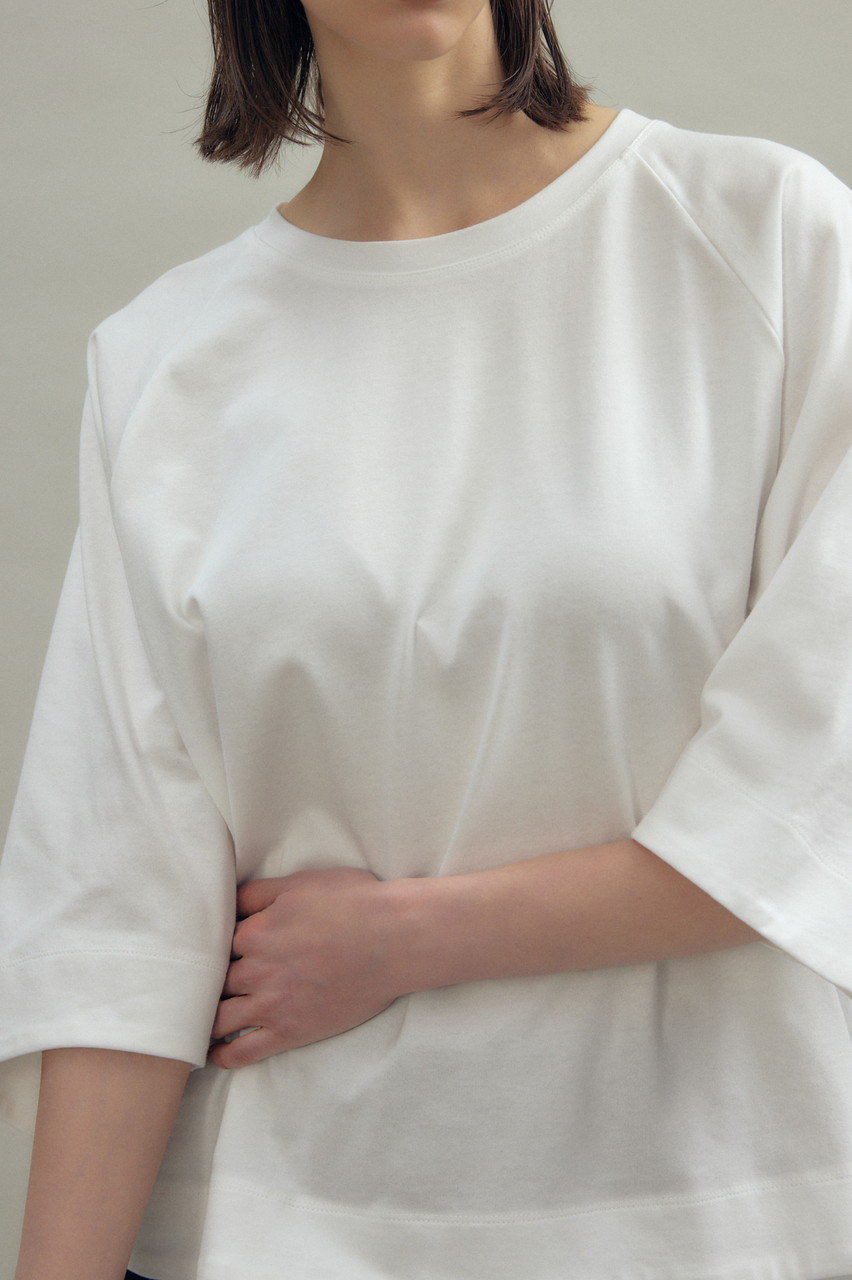 FLORENT◆25AW/コットン天竺カットソー/Tシャツ/O/コットン/ホワイト/2505F06001 FLORENT(フローレント)｜コットン天竺 カットソー/ホワイト の