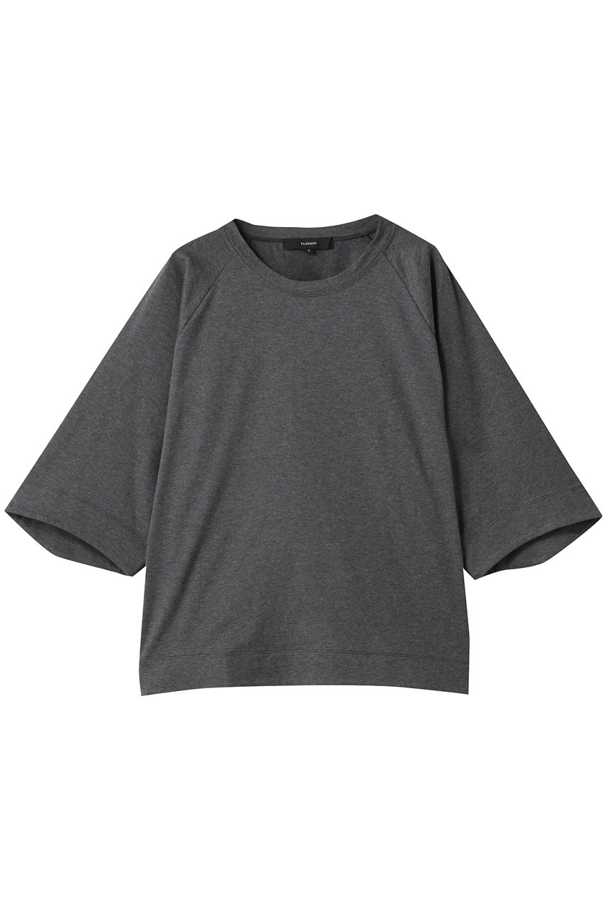 FLORENT コットン天竺 カットソー (チャコールグレー, 0) フローレント ELLE SHOP FLORENT コットン天竺 カットソー (チャコールグレー, 0) フローレント ELLE SHOP