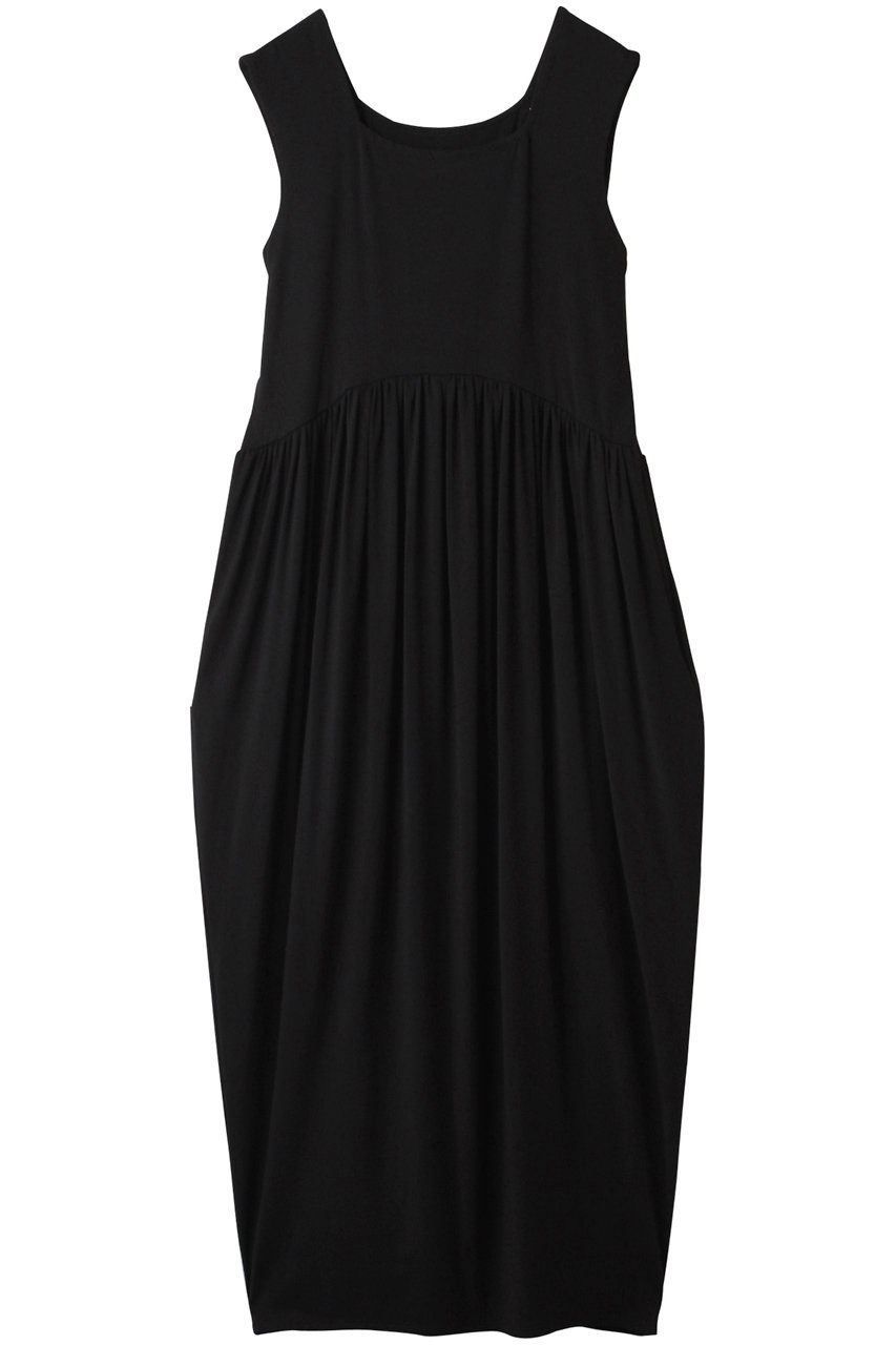 レーヨン ストレッチ ノースリーブ ワンピース