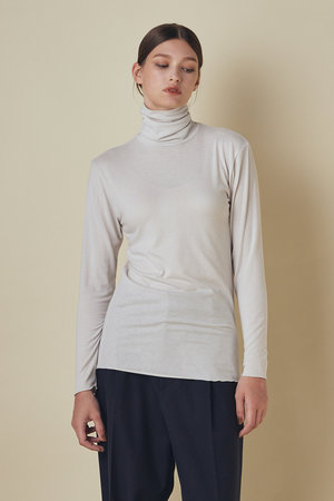 フローレント/FLORENTのベア天竺 ニット タートルネック プルオーバー(110300/110301)