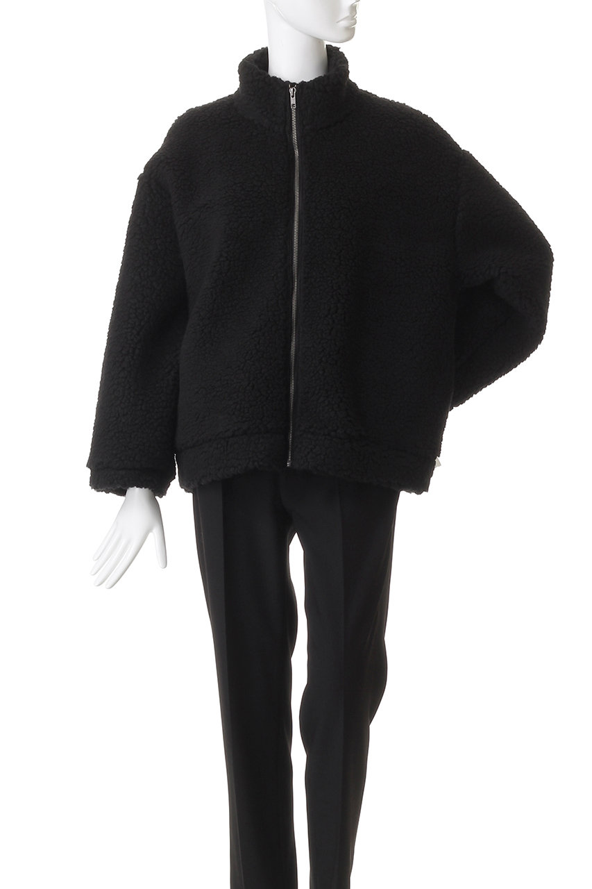 FLORENT(フローレント)｜ウール ミックス ボア ブルゾン/ブラック の