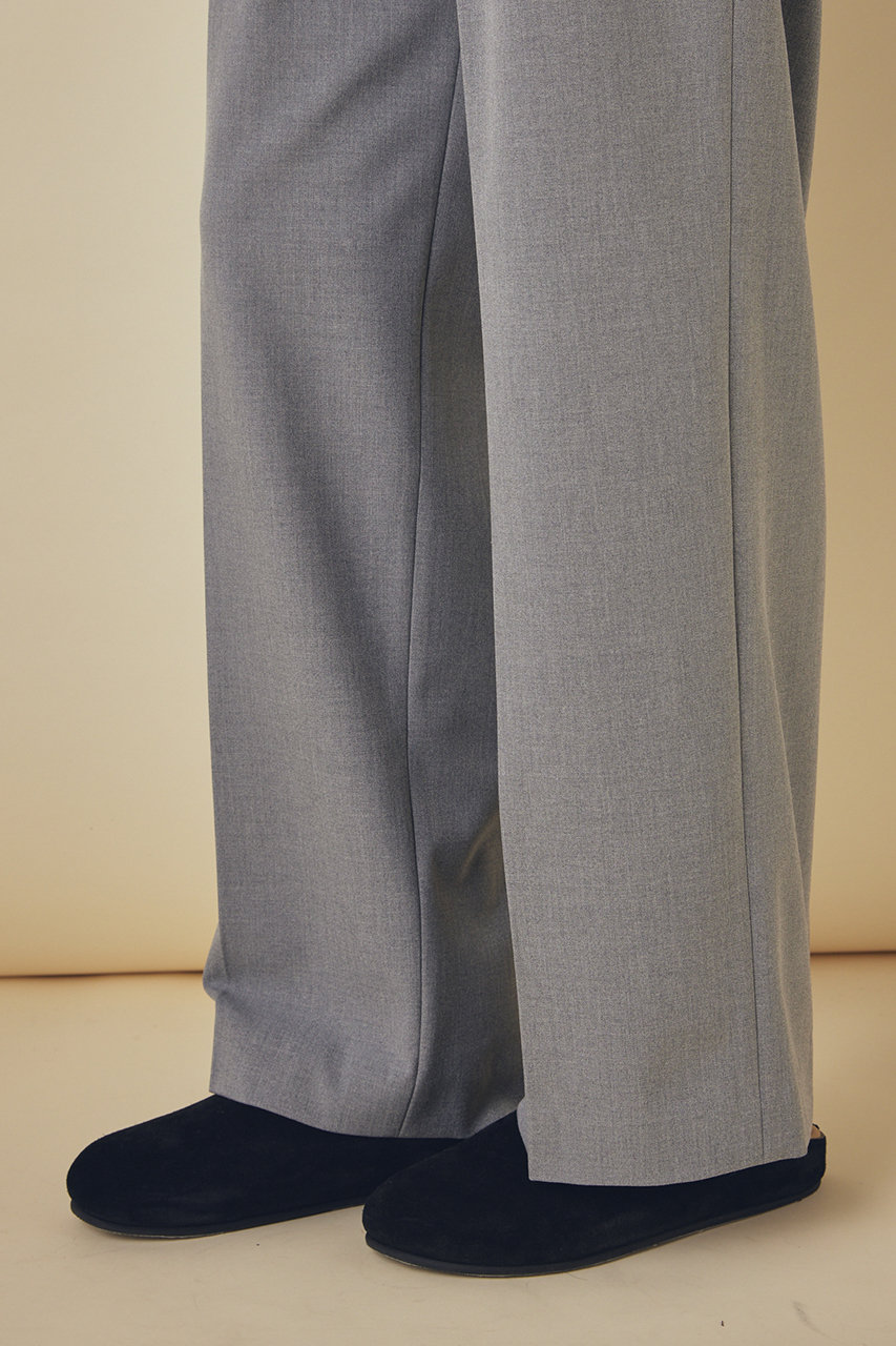 FLORENT(フローレント)｜裏起毛 ストレッチ タックパンツ/グレー の
