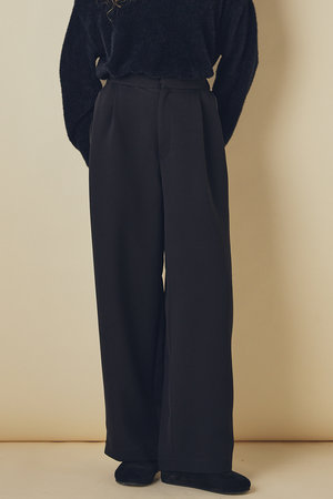 フローレント/FLORENTのポリエステル タック ワイドパンツ(110600/110601)