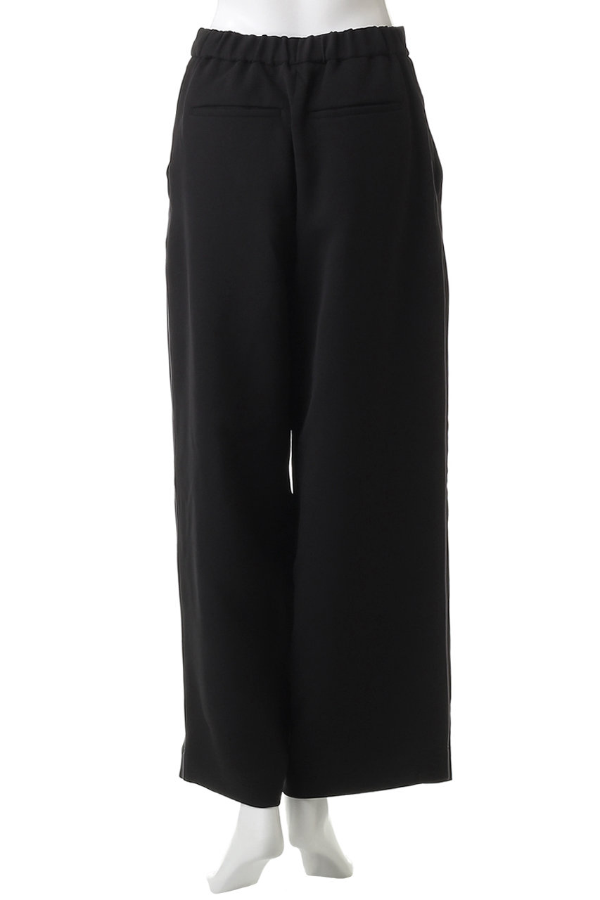 FLORENT(フローレント)｜ポリエステル タック ワイドパンツ/ブラック