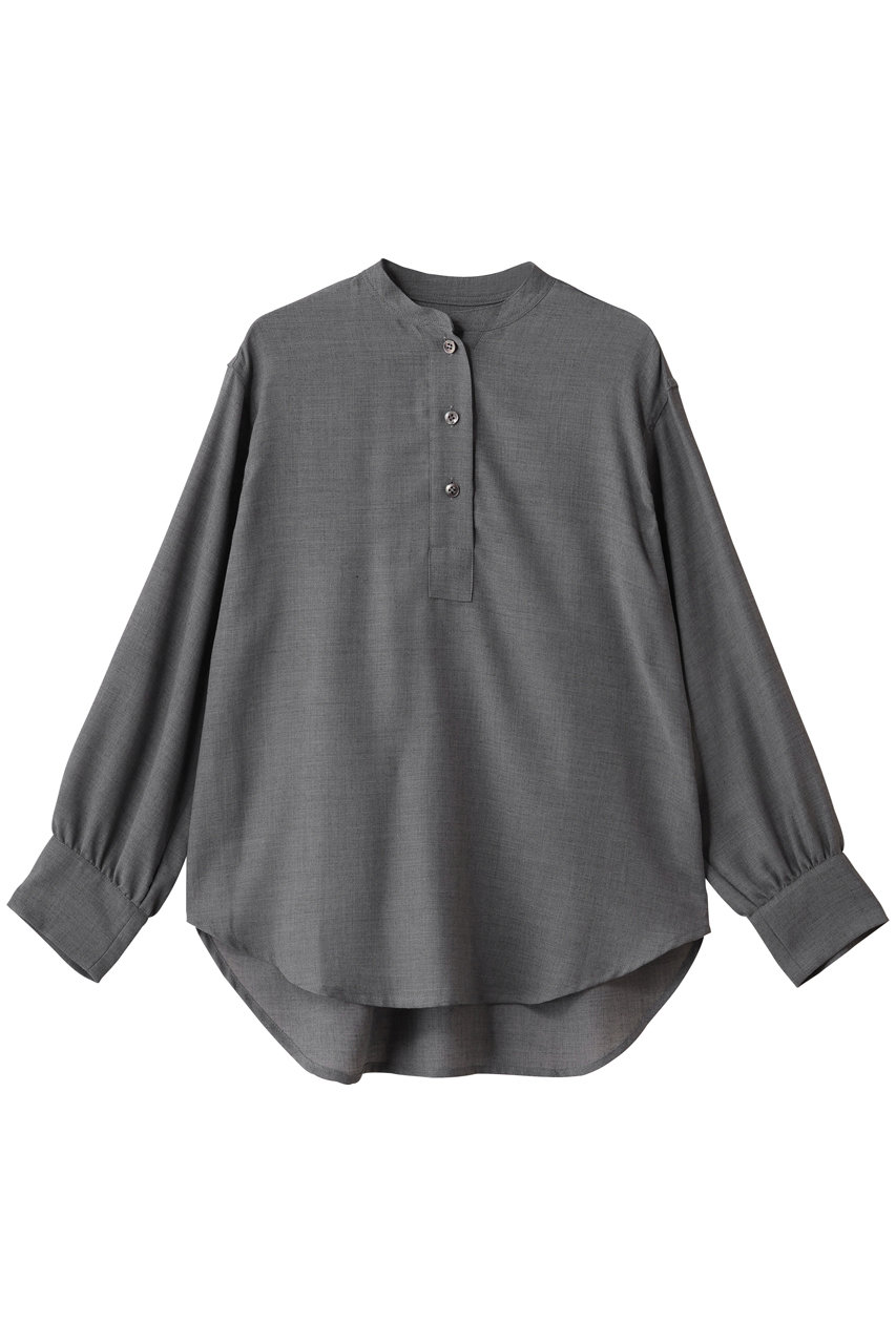 ウールビエラ バンドカラー ブラウス