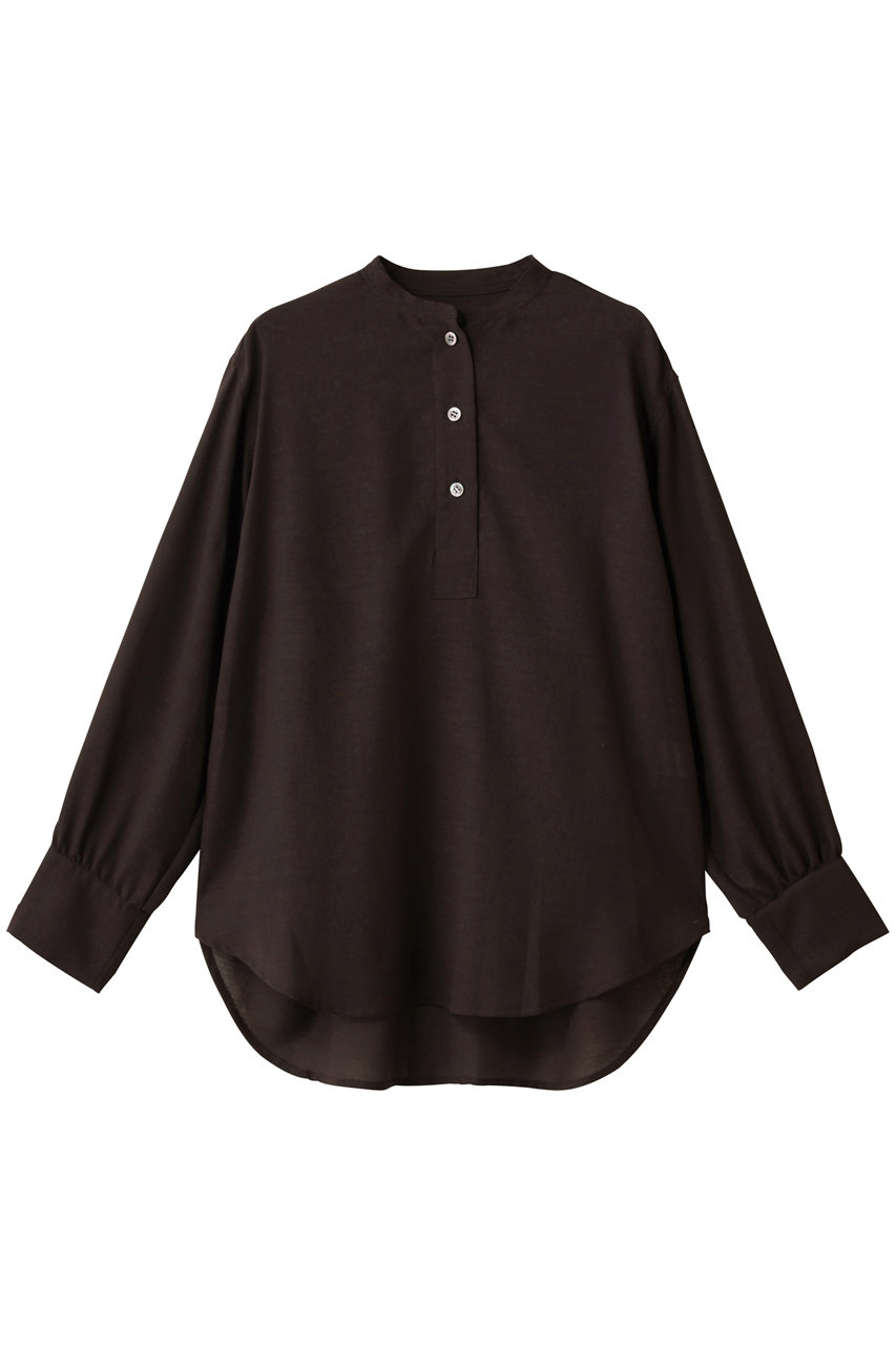 ウールビエラ バンドカラー ブラウス