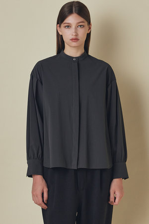 フローレント/FLORENTの2WAY  バンドカラー フライフロント ブラウス(110400/110403)