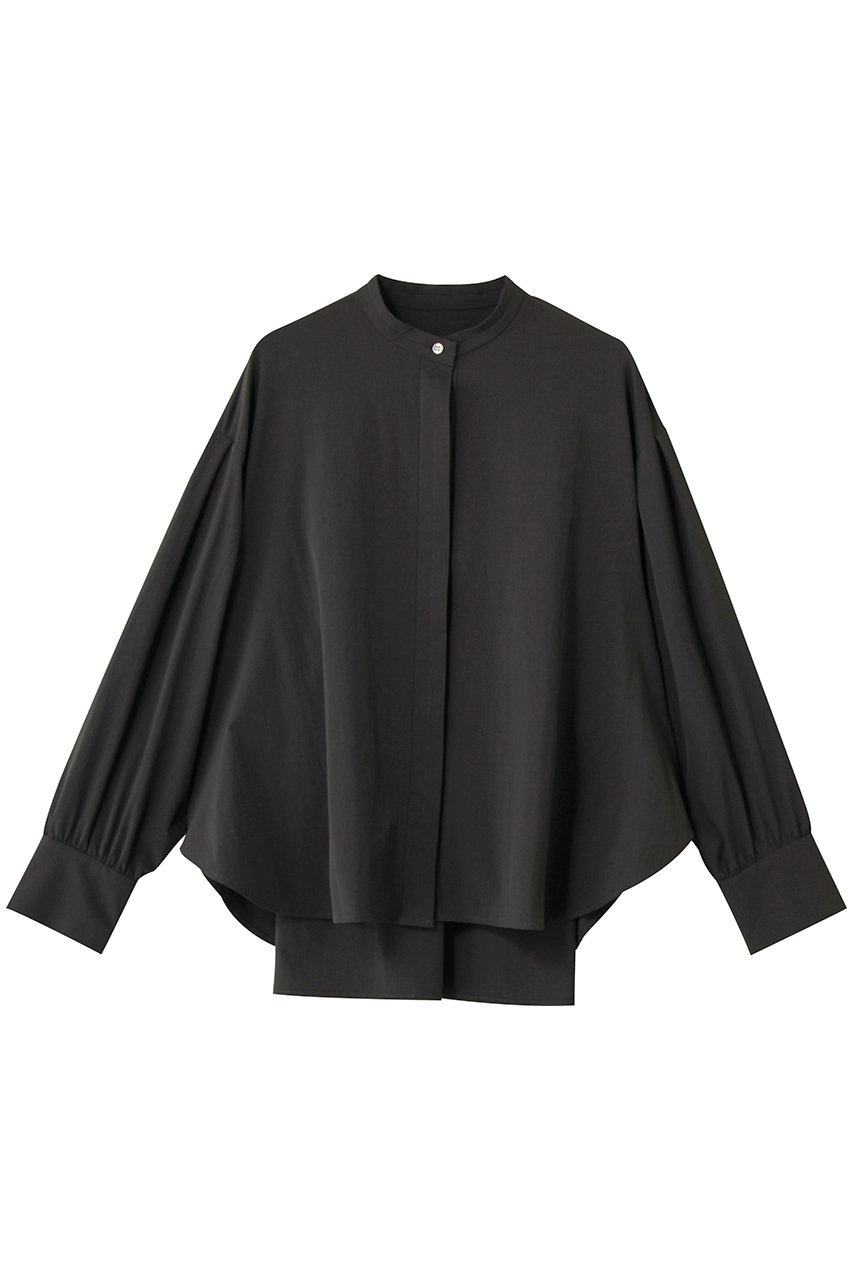 FLORENT(フローレント)｜2WAY バンドカラー フライフロント ブラウス