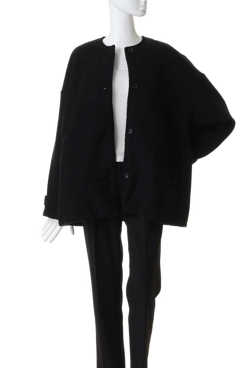 FLORENT ジャケット　ブラック FLORENT(フローレント)｜リサイクルウール ライト パイル ジャケット