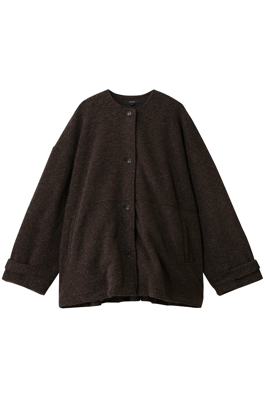 フローレント/FLORENTのリサイクルウール ライト パイル ジャケット(ブラウン/2508F06018)
